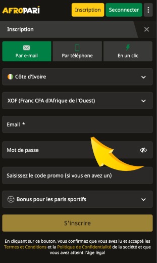 l'application remplit vos données
