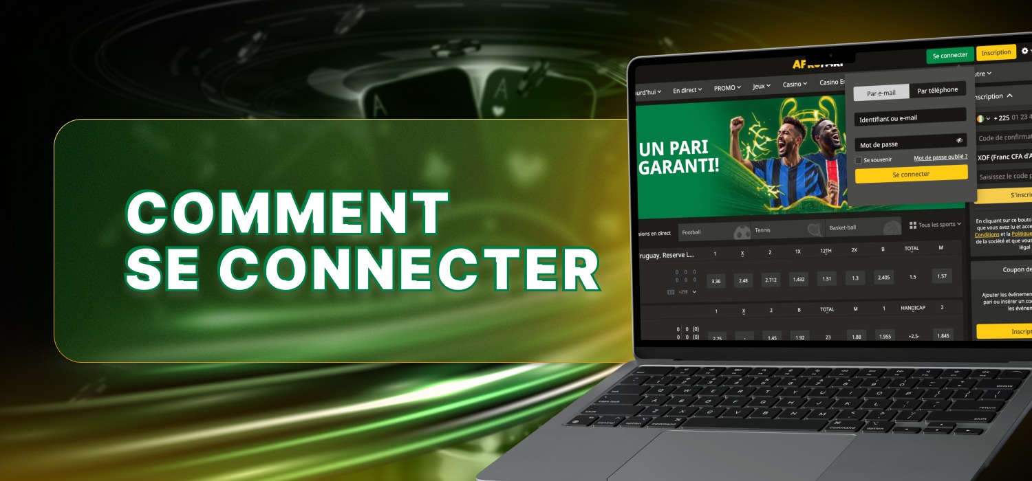 connectez-vous au compte du casino Afropari